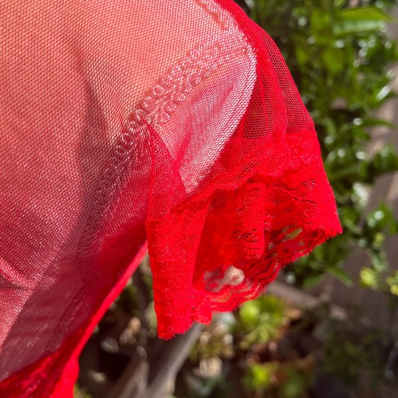 Sheer midi/maxi negligee/dress/cover up - Picture 8 of 10